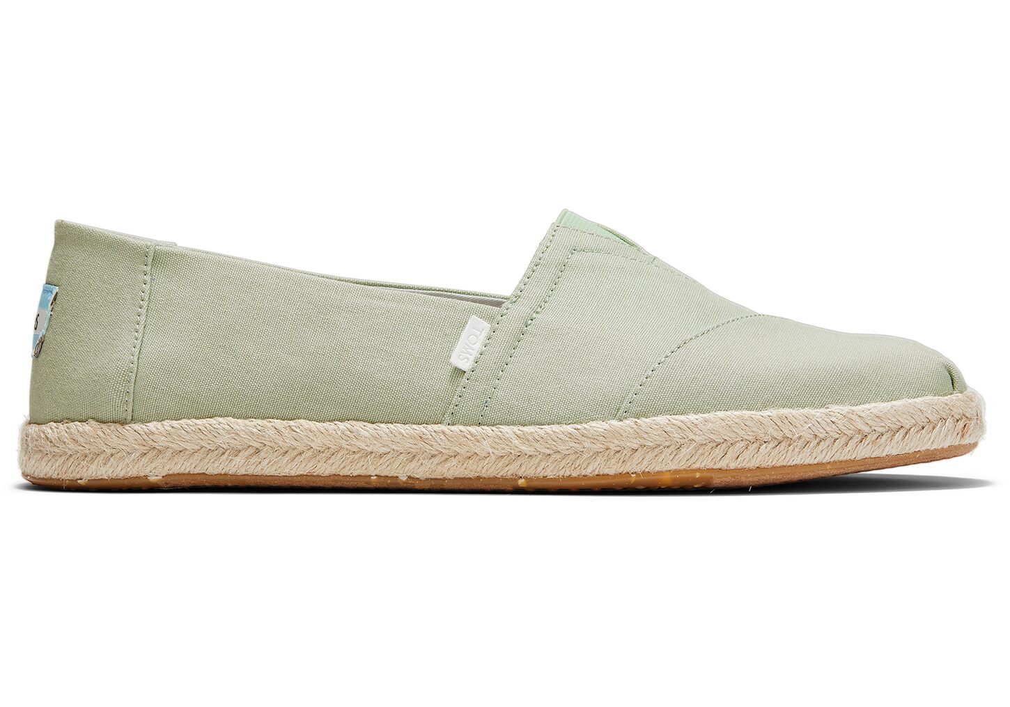 Toms Plant Dye Canvas - Mens Alpargata Espadrilles - Mint - NZ - 408391XEM